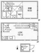 フラッフィー自由が丘 204 間取り図