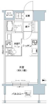 パークキューブ板橋本町 1409 間取り図