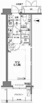 ＭＦＰＲコート木場公園 504 間取り図