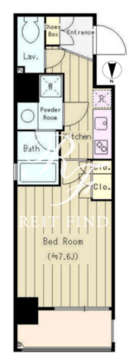 リエゾン銀座一丁目 803 間取り図