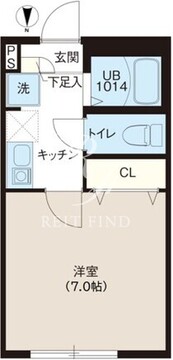 レピュア蓮根レジデンス2 103 間取り図