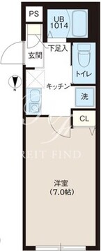 レピュア蓮根レジデンス2 204 間取り図