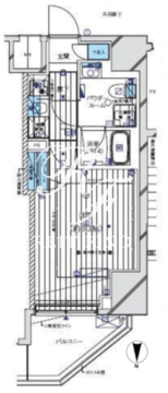 メインステージ門前仲町2 405 間取り図