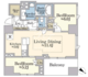 プラウド恵比寿南 1301 間取り図