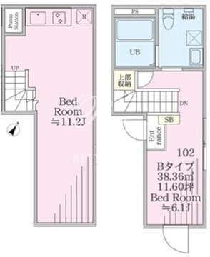 プレジール三軒茶屋 102 間取り図