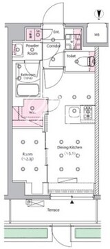 シーフォルム西巣鴨 102 間取り図