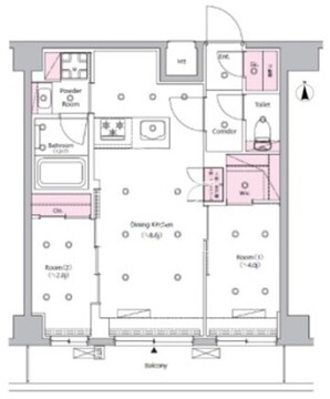 シーフォルム西巣鴨 202 間取り図