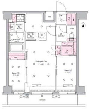 シーフォルム西巣鴨 502 間取り図