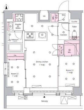 シーフォルム西巣鴨 204 間取り図