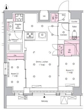 シーフォルム西巣鴨 504 間取り図