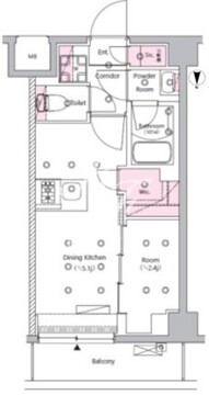 シーフォルム西巣鴨 209 間取り図