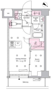 シーフォルム西巣鴨 309 間取り図