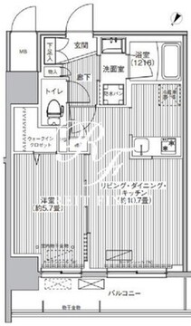 グランフォークス神田イーストタワー 701 間取り図