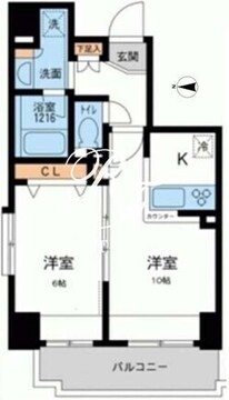 プライマル浅草橋 401 間取り図