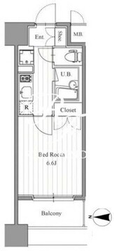 フィットエル森下 408 間取り図