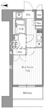 フィットエル森下 1301 間取り図