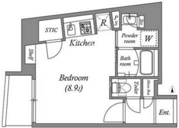 ルネサンスコート中野 201 間取り図