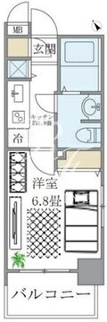 レジデンシア麻布十番 1206 間取り図