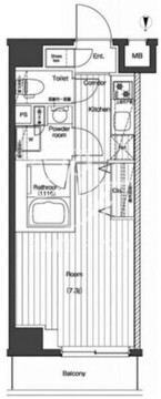 プレミアムキューブG北新宿 303 間取り図