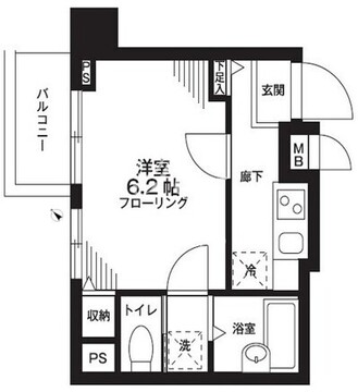 レキシントンスクエア曙橋 305 間取り図