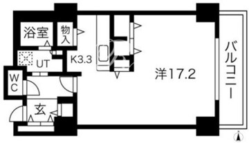 シティコート目黒 4-717 間取り図