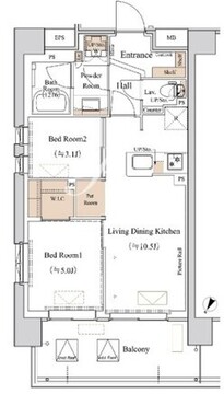 ブランシエスタ西馬込 202 間取り図