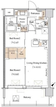 ブランシエスタ西馬込 208 間取り図