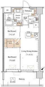 ブランシエスタ西馬込 408 間取り図