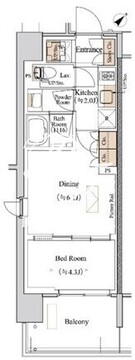 ブランシエスタ西馬込 409 間取り図