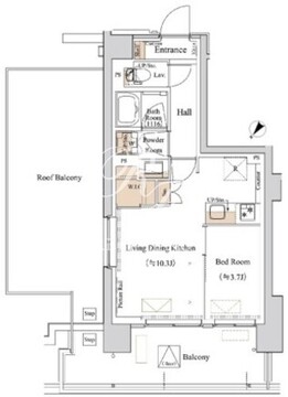 ブランシエスタ西馬込 601 間取り図