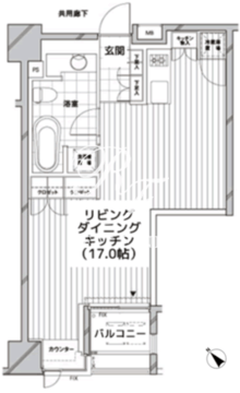 カスタリア銀座 1204 間取り図