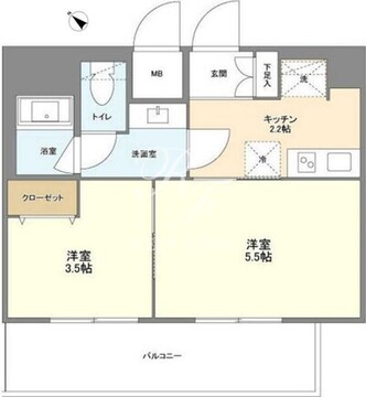 ミリアレジデンス赤坂 704 間取り図