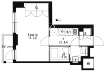 品川イースト 204 間取り図