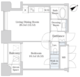 プラティーヌ西新宿 203 間取り図