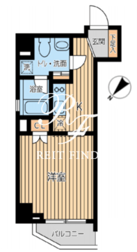 オーキッドレジデンス蔵前2 205 間取り図