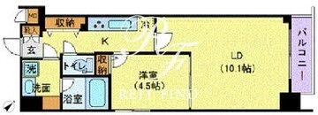 ミェーレ日本橋 1101 間取り図