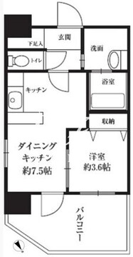 HF西新宿レジデンスイースト 1103 間取り図