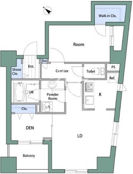 アムス八丁堀1 702 間取り図