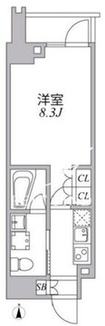 アジールコート麻布十番 603 間取り図