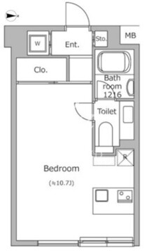 ヴォアラクテ西早稲田 305 間取り図