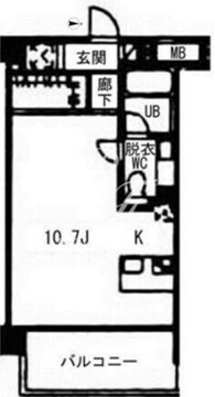 ヴォアラクテ西早稲田 102 間取り図