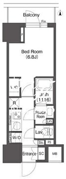 コンフォリア東上野 904 間取り図