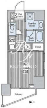 ディームス三田 203 間取り図