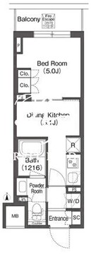 コンフォリア東上野 405 間取り図