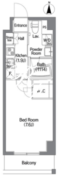 コンフォリア錦糸町DEUX 406 間取り図