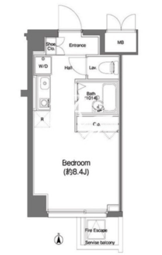 コンフォリア東中野 207 間取り図