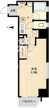 ラクラス新御徒町 504 間取り図