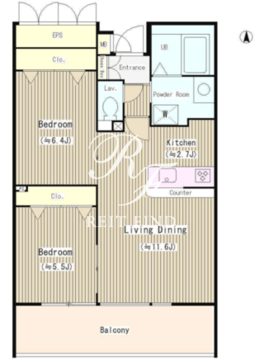 クレアールフレスカ 703 間取り図