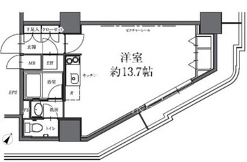 HF駒沢公園レジデンスタワー 2204 間取り図