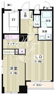 アクアコート 805 間取り図